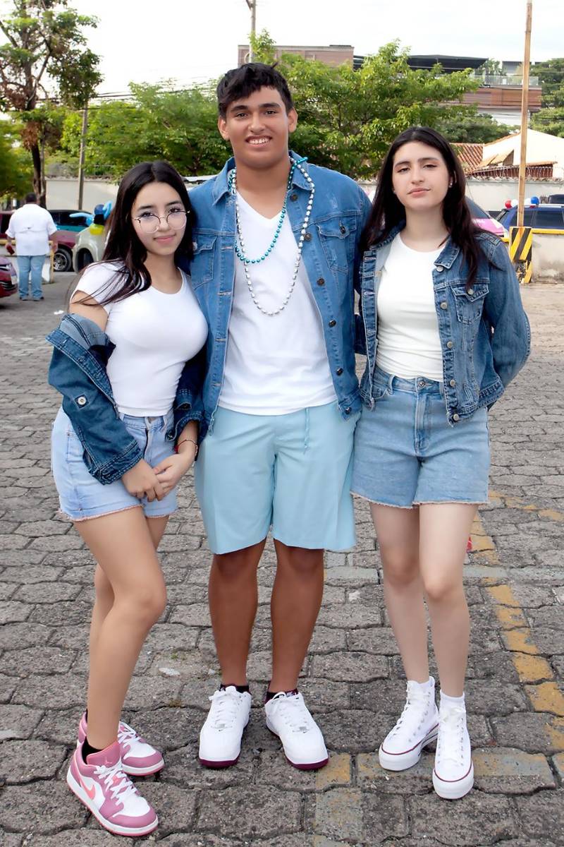 Giselle Rivera, Andrés Matute y Allison Pinto.