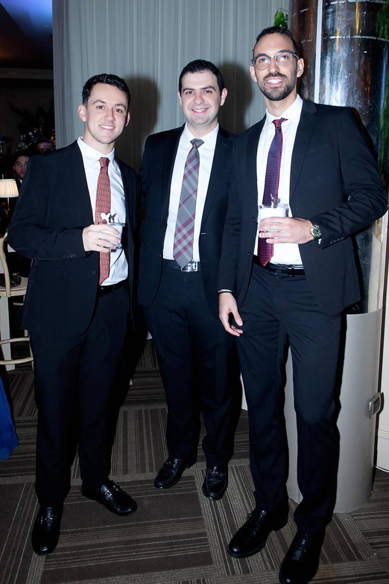 José Fernández, Nader Yacaman y Andrés López.