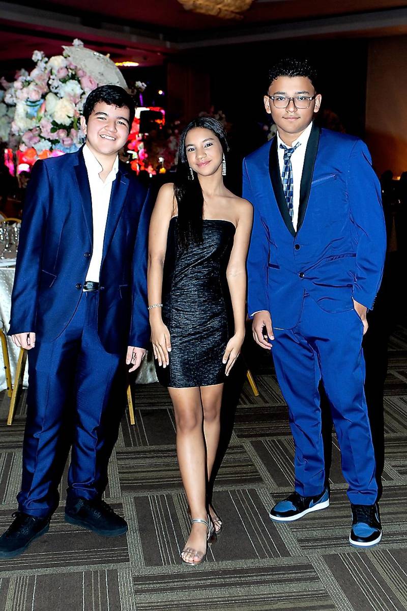 Gabriel Carias, Valery Luna y Juan David Campbell.