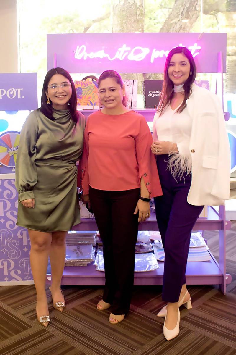 Alessia López, Amalia Alachán y Marcia Rojas.