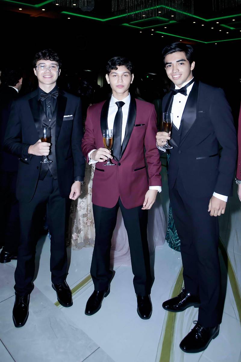 Edvin Castillo, Carlos Moreno y Dereck Enamorado. 