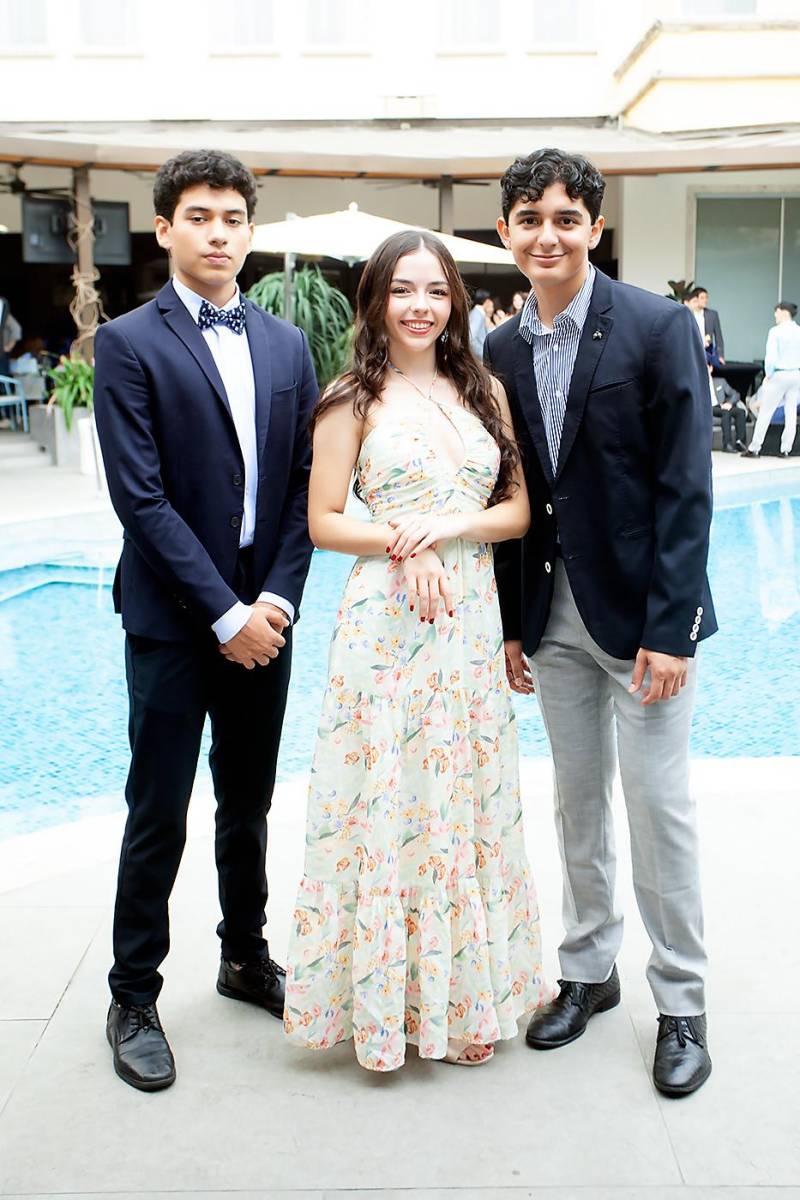 Pablo García, Emma Coto y Adrián Córdoba