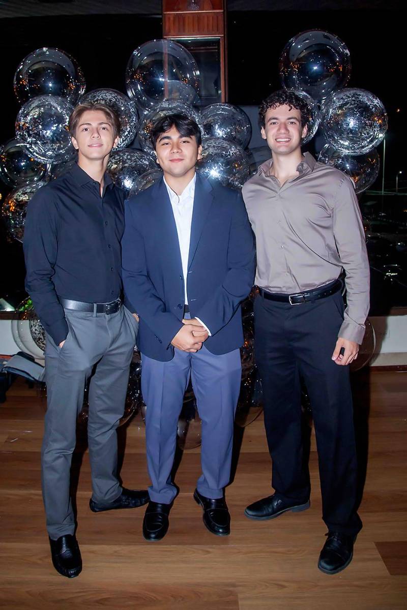 Taufick Asfura, Sebastián Flores y Daniel Hode