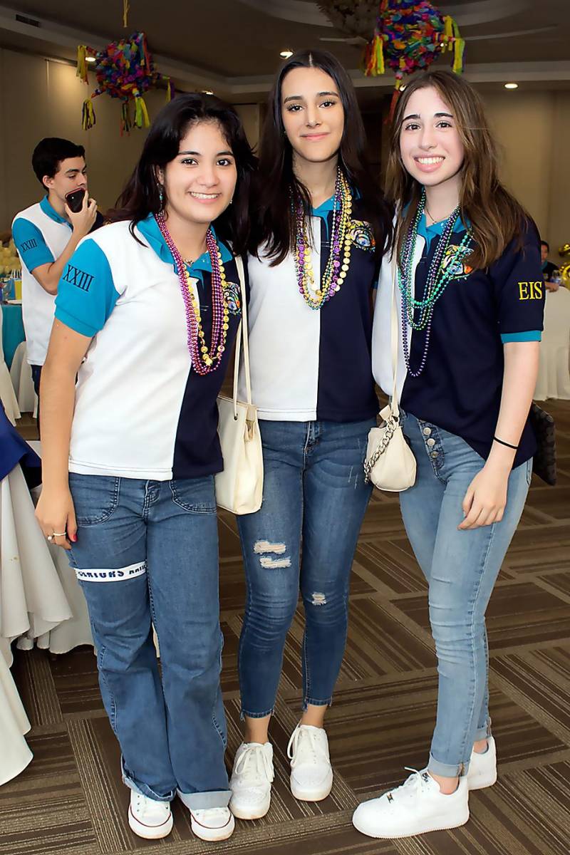 Mariana Mendoza, Isabella Cabrera y Beatriz Estrada.