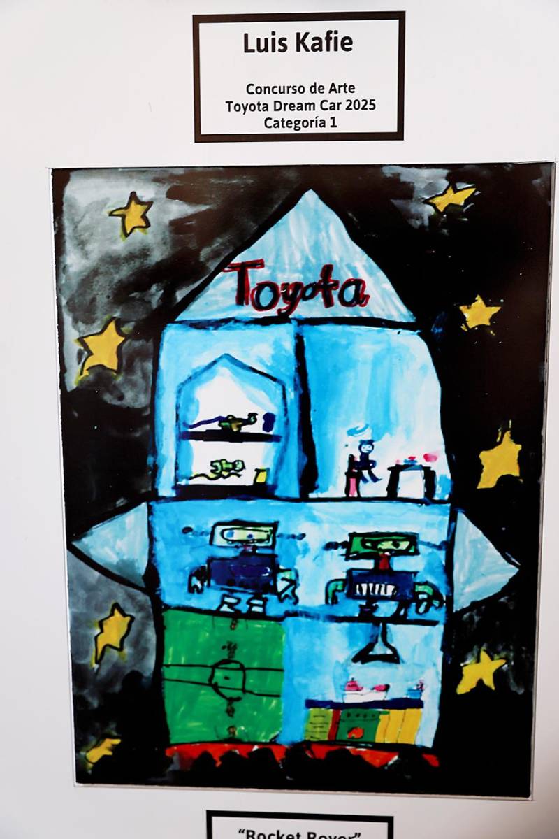 El concurso de arte “Toyota Dream Car” premia la imaginación futurista y el talento de la niñez hondureña