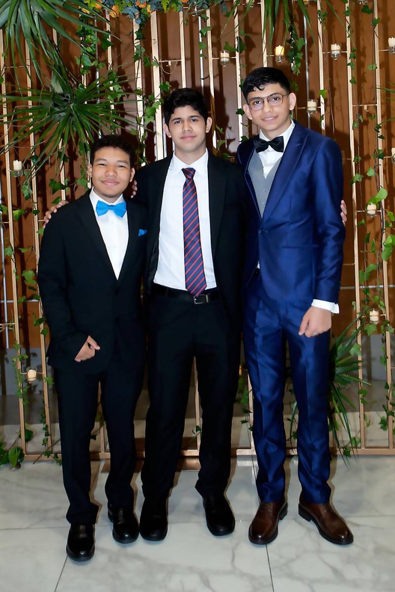 David Peña, Carlos Landa y Juan Argueta.