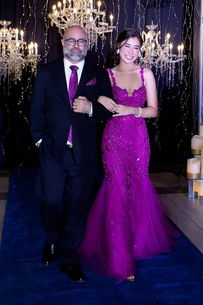 Manuel Sheran y su hija Aline Pamela.