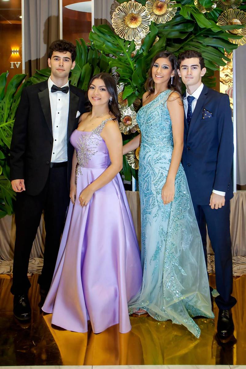 Joaquín Argüello, Mariana Larios, Dariana Gámez y Daniel Matute