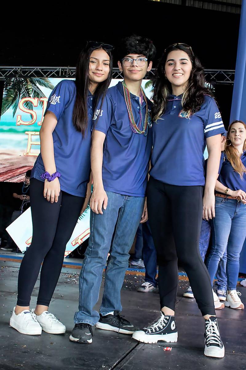Génesis Zelaya, Ricardo Paz y Nicole Paguaga.