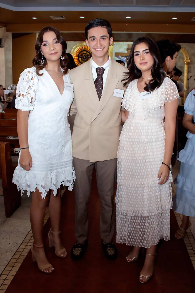 Valentina Echeverry, Marlon Melgar y Valerie Villatoro