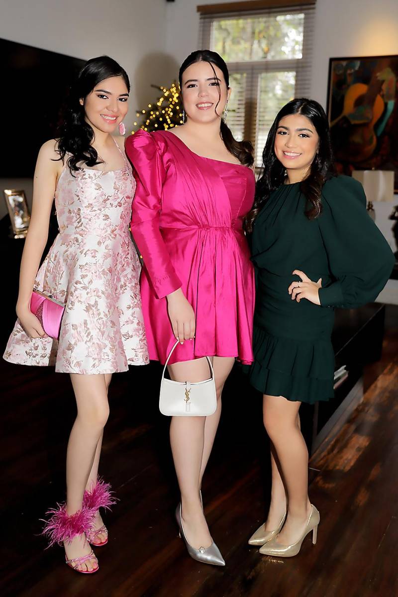 Isabella Mendoza, Irene Melara y Ana Lucía Caceres
