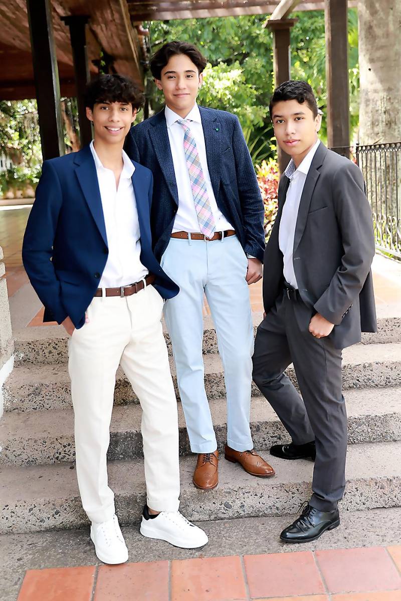 Juan José Gómez, Sebastián Cáceres y Christian Midence.