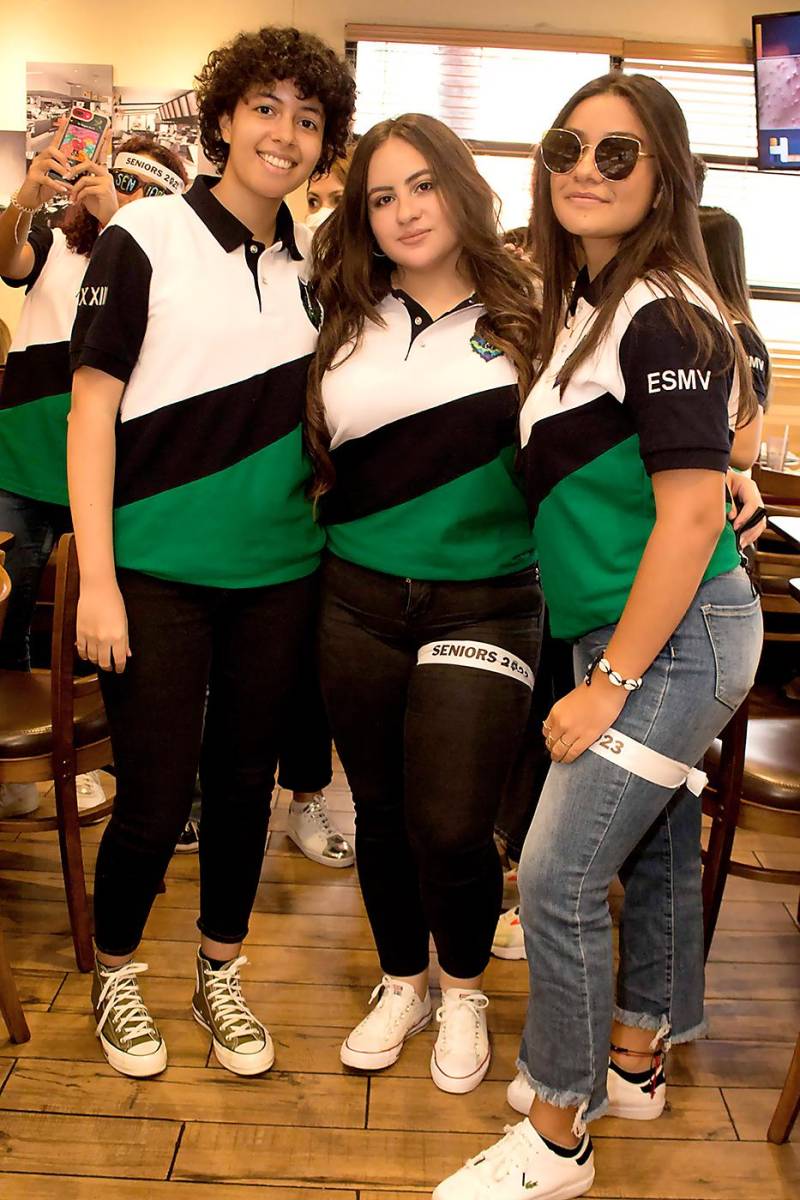 Ana Raudales, Daniela Altamirano y Andrea Mancía.