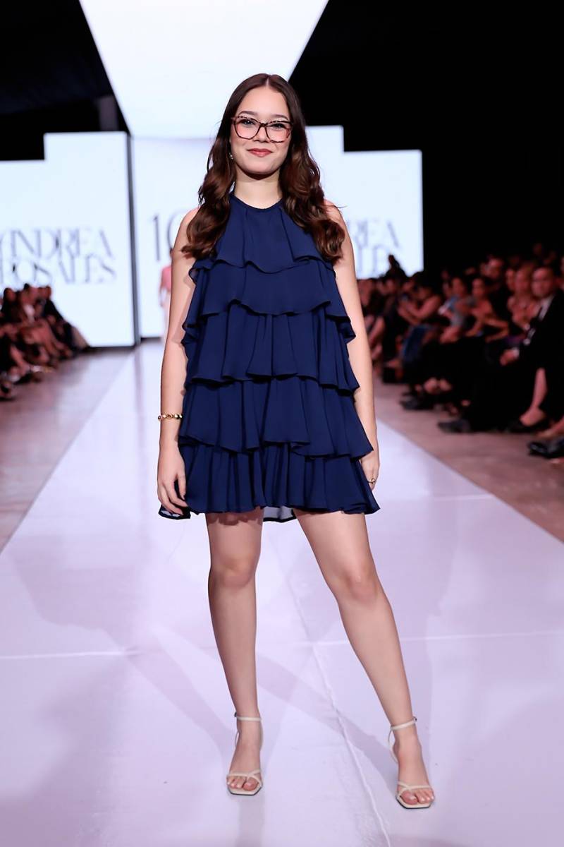 La joven diseñadora Andrea Rosales 