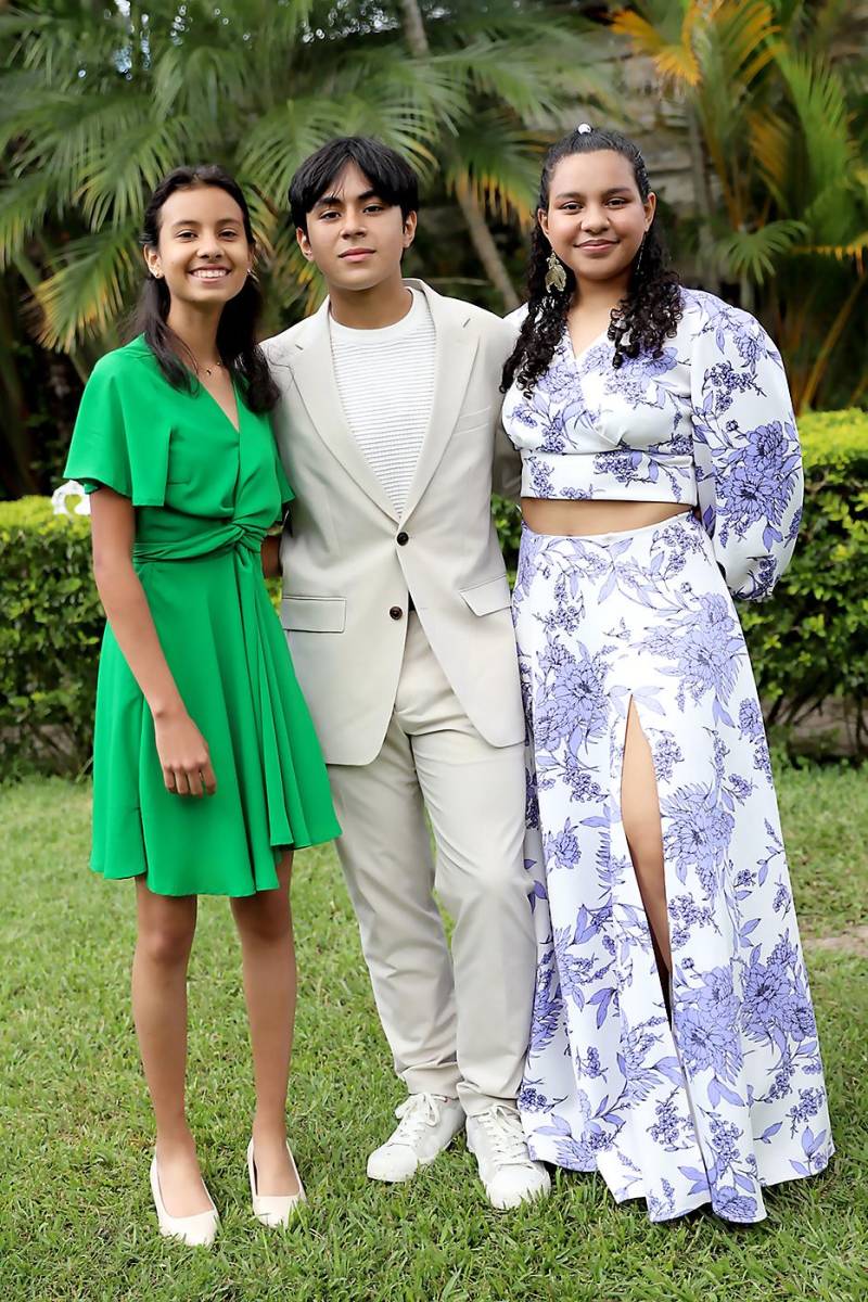 Miranda Varela, Bryan Baquedano e Isabella Aguilar Valle