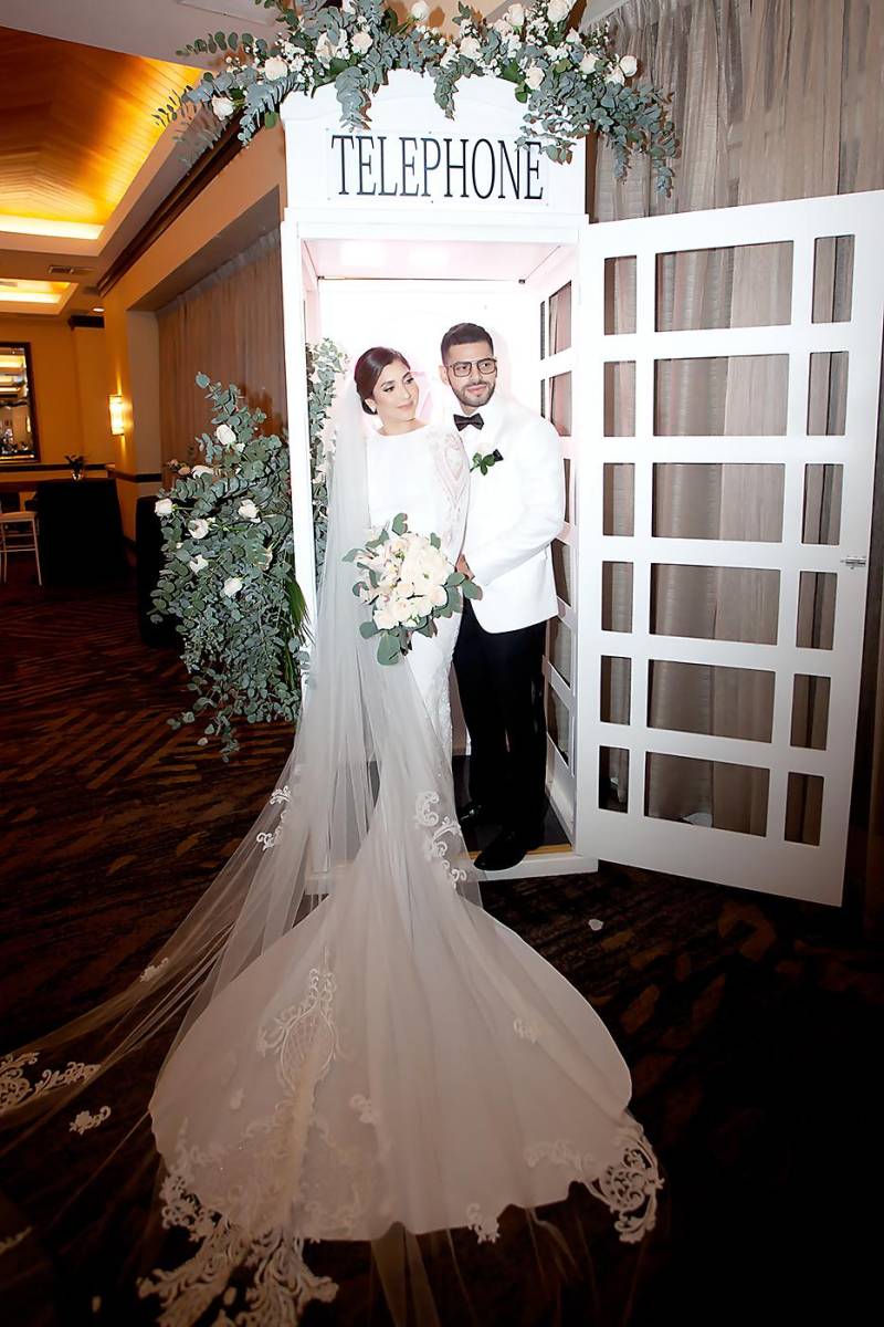 Katia Cordón y Ricardo Brizuela, el día de su boda eclesiástica.