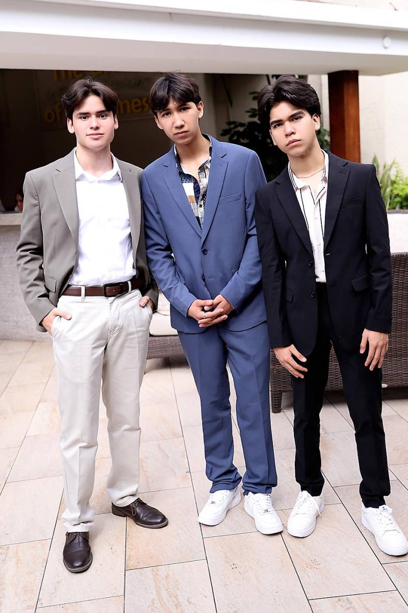 José Medina, Elvin Solís y Josué Cruz.