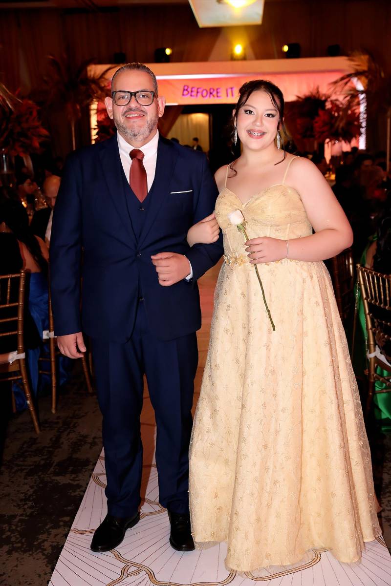 Gianna Alberto y su padre Jacobo Alberto. 