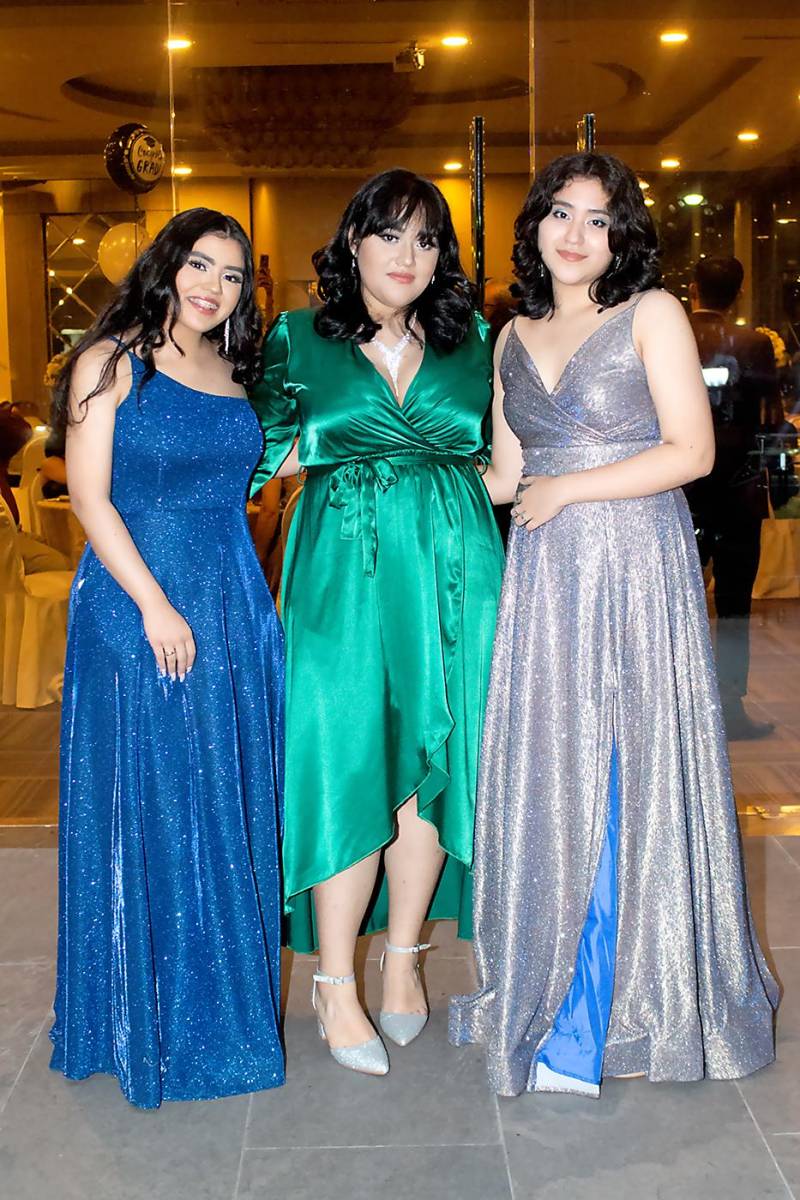 Lauren Molina, Valeria Medina y Silem Vallecillo
