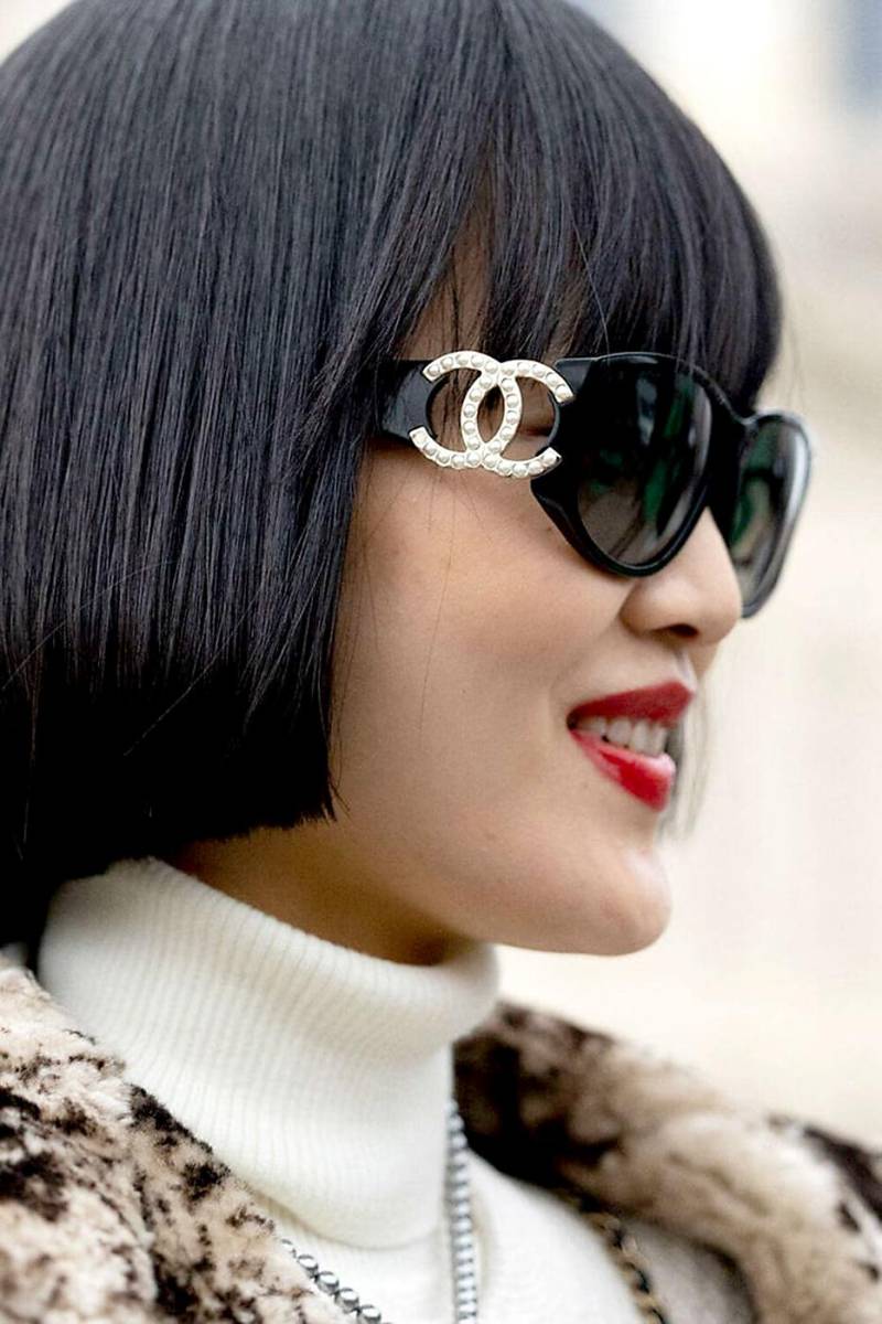 Gafas de sol oversize de acetato con montura redonda