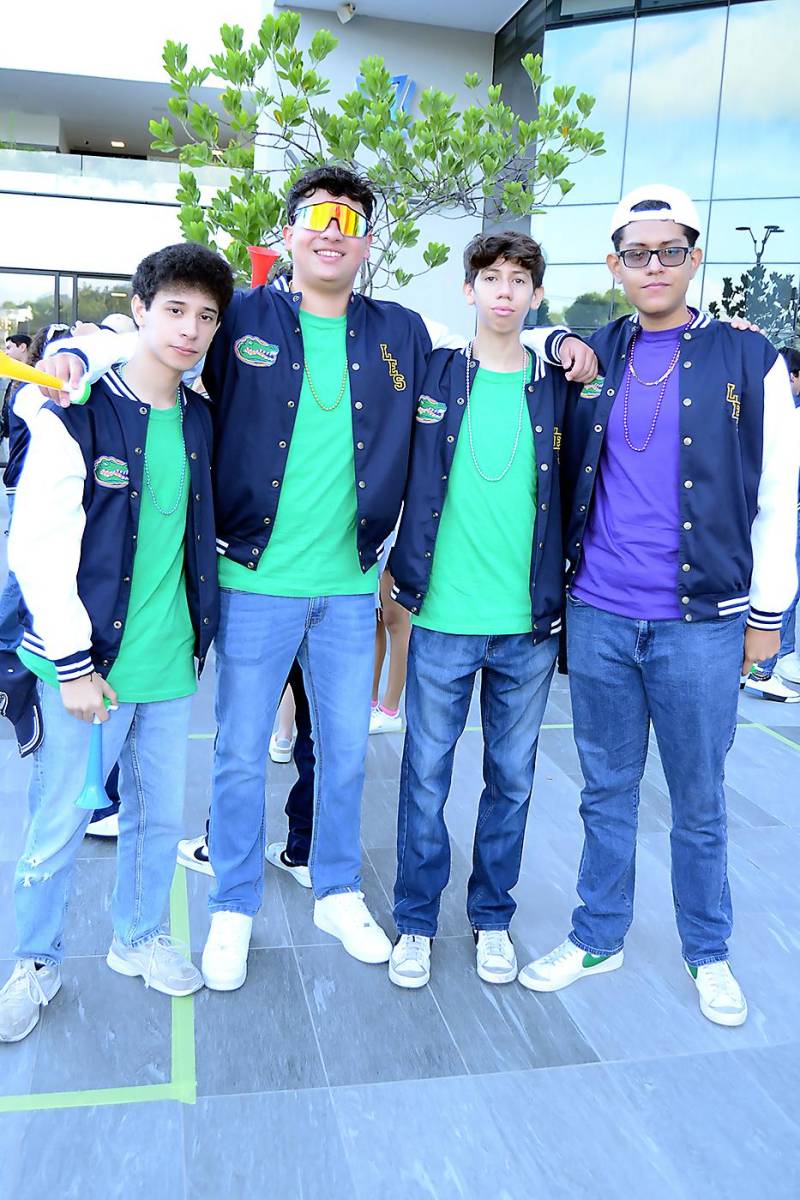 Joshua Cuestas, Daniel Valle, Luis Sierra y Diego Alonzo.
