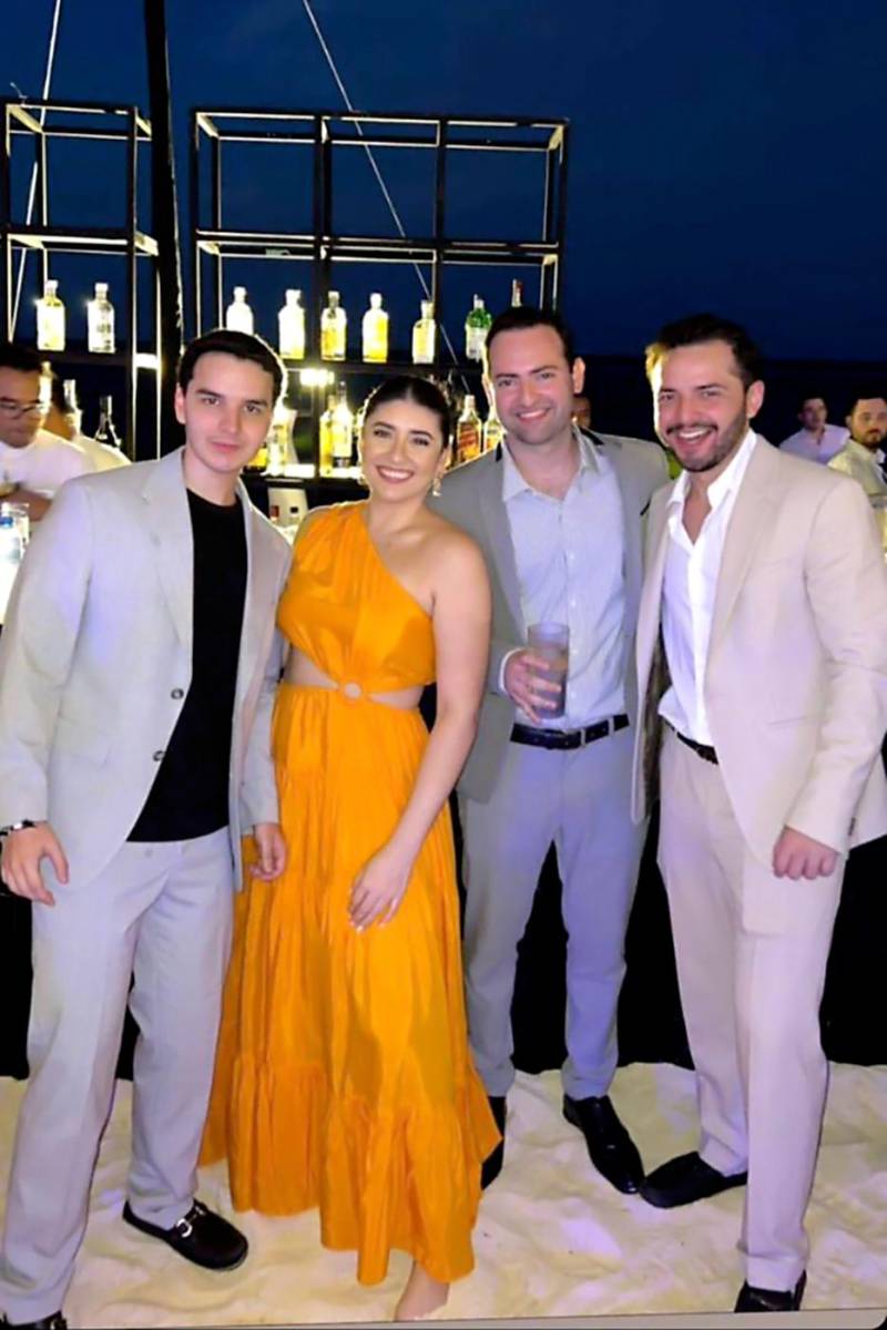 Ángel Amador, Francia Teruel, Eduardo Handal y Pompilio Amador
