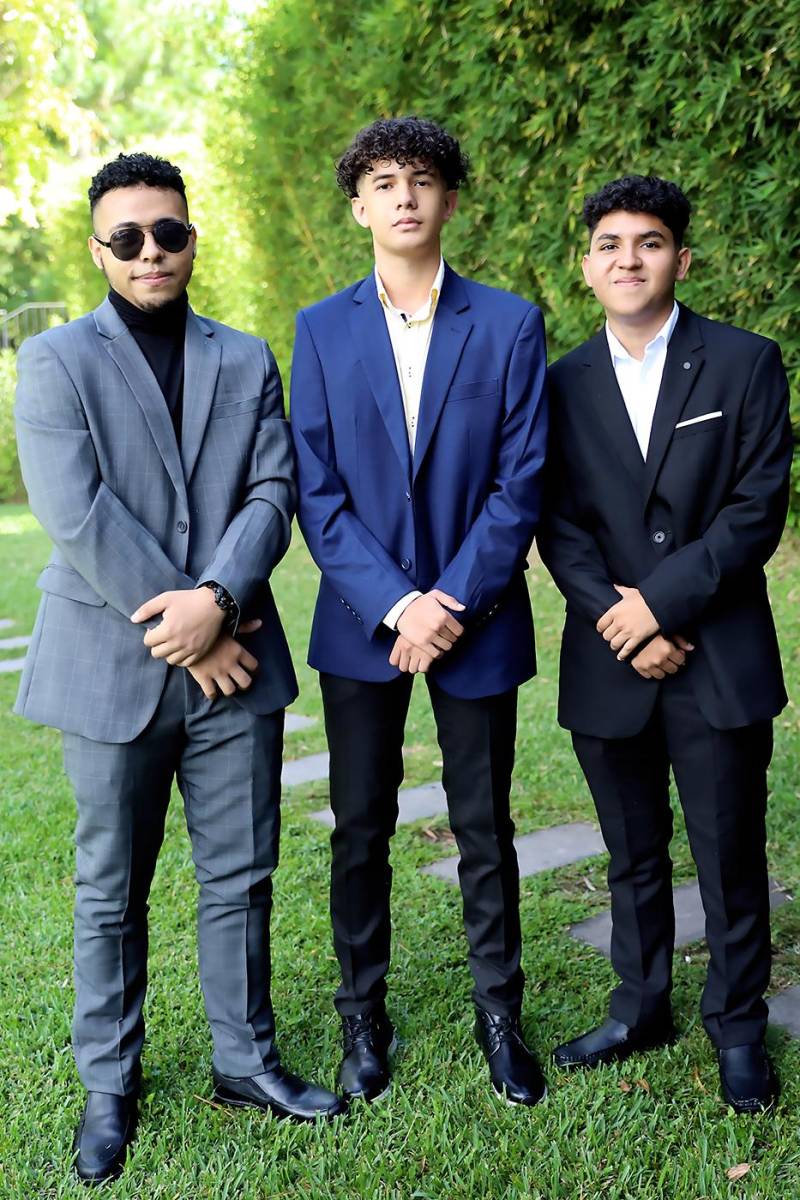 Rafael Barahona, Johan Cáceres y Arturo Siliezar