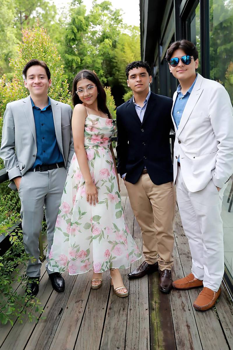 Cristian Hernández, Mariangeles Rodríguez, Juan Castellanos y Kelvin Aguirre.