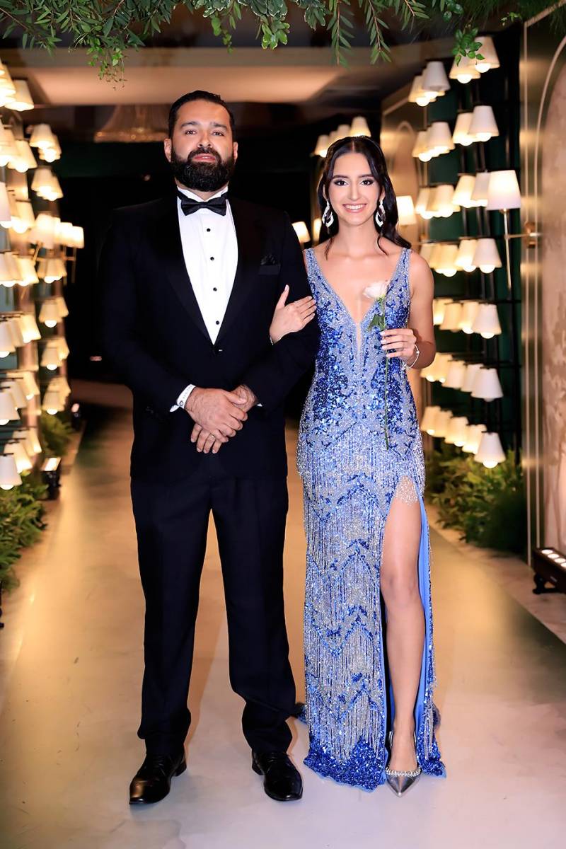 Ivanna Almendares con Eduardo Almendares