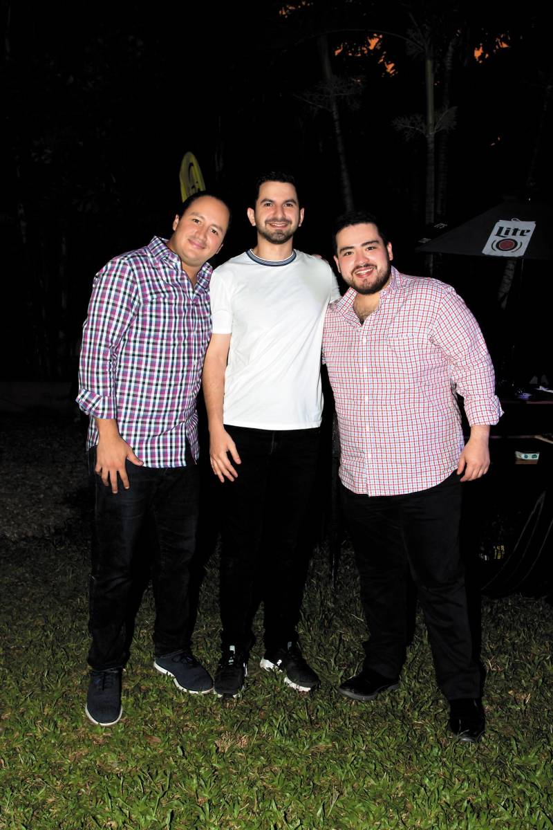 Arturo Corrales, Jorge Rodríguez y Edgar Alcántara.