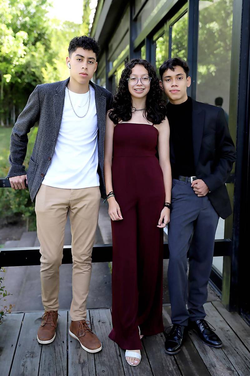 Heber Castellanos, Alexa Medina y Fernando Cabrera