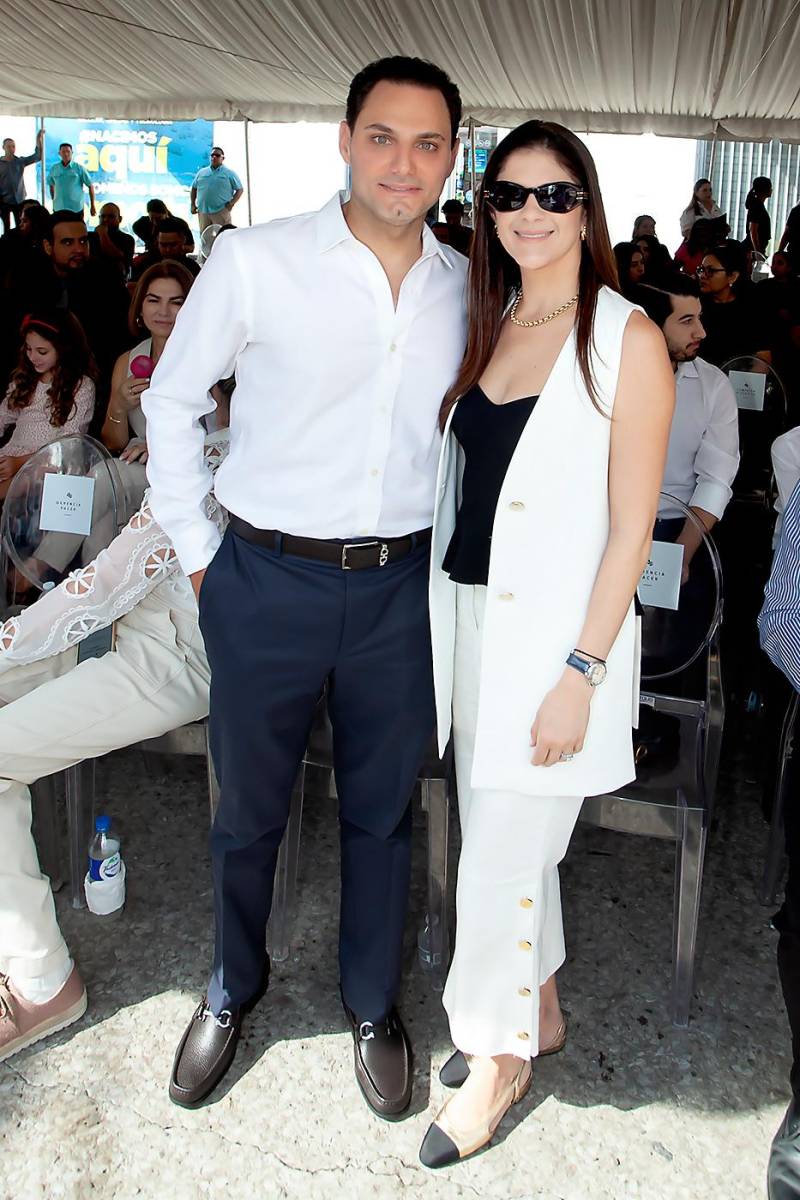 Juan Carlos Canahuati y su esposa Nathalie Pagels