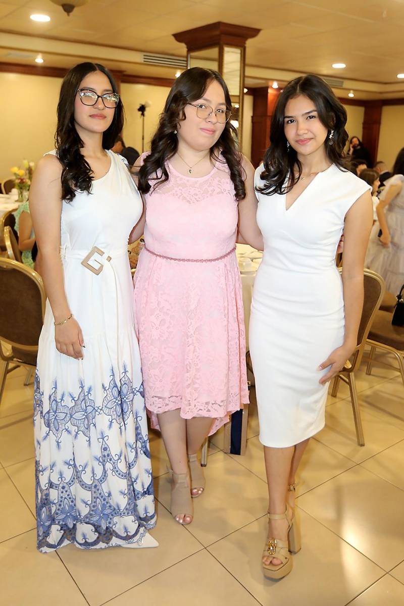 Xiomara Espinoza, Valeria Andara y Valeria Portillo.
