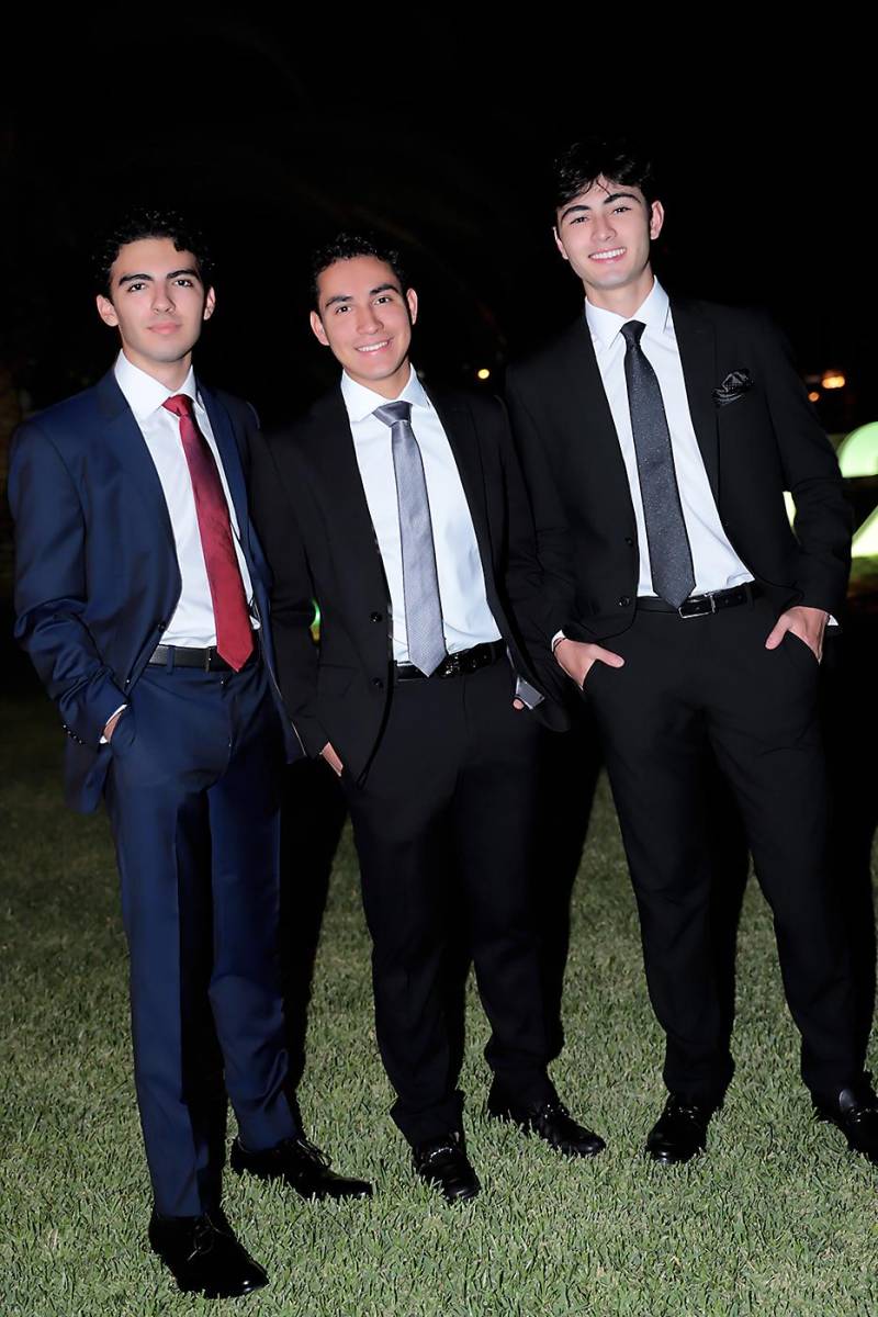 Abraham Mahomar, Carlos Chinchilla y Abraham Kafati. 