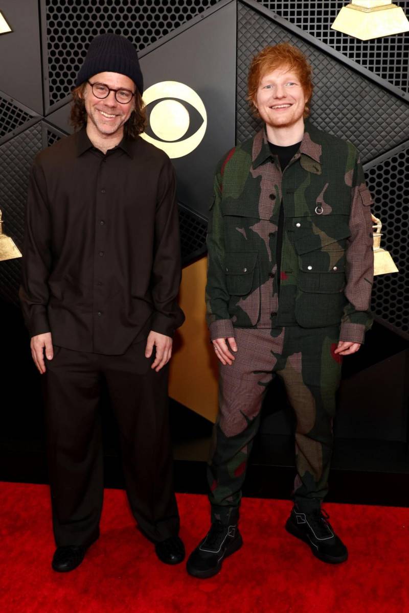 Aaron Dessner y Ed Sheeran.
