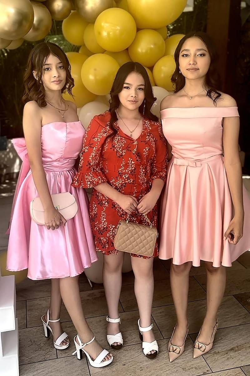 Katherine Bonilla, Solángel Sánchez y Nuria Raudales. 