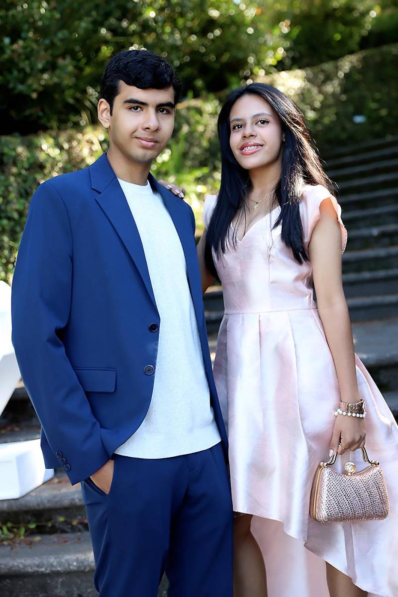 Ángel Cruz y Valeria Colindres.