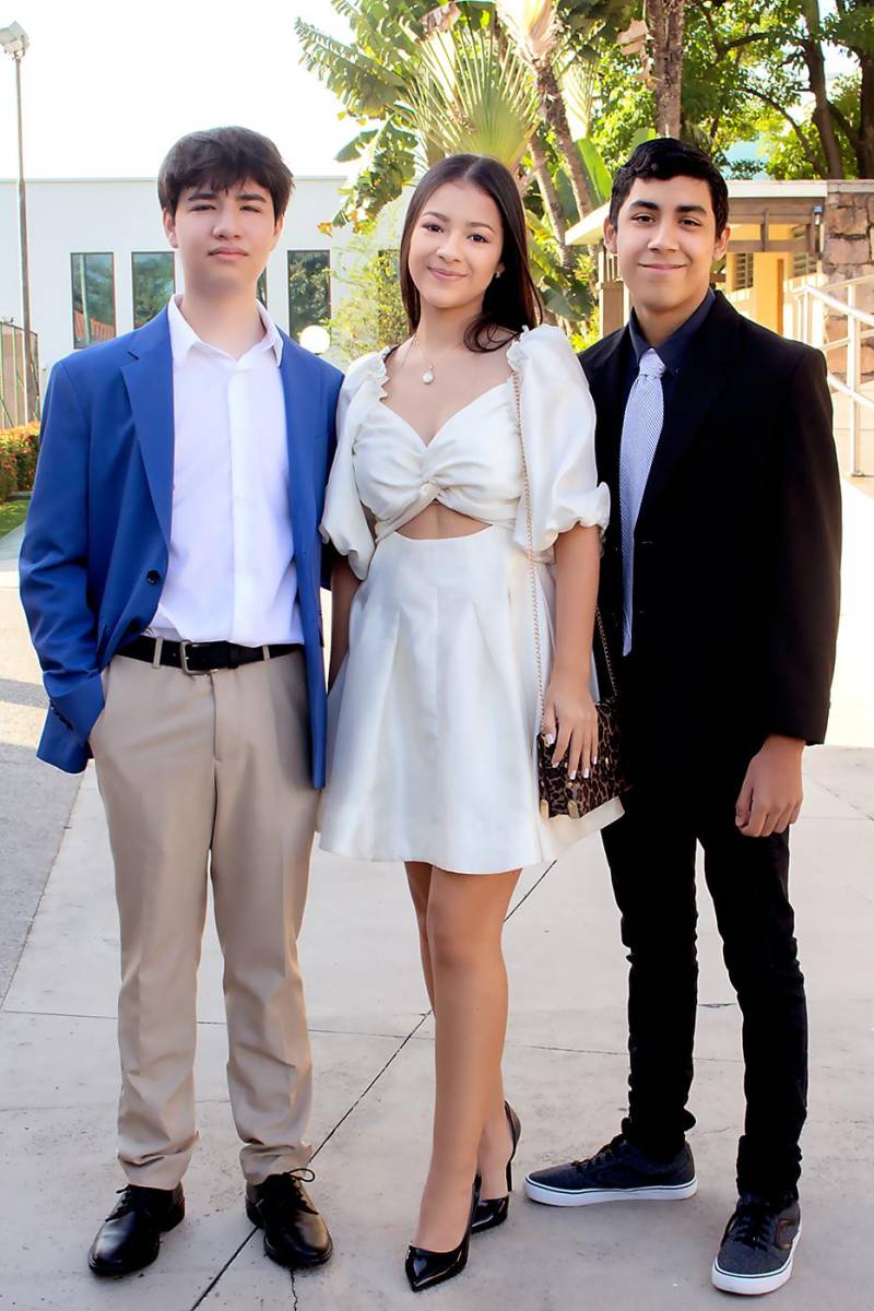 Geovanny Acosta, Cecilia Ortega y Gianni Melgar.