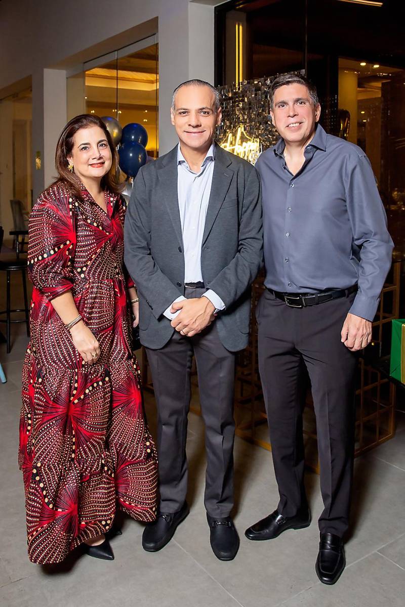 Claudia Piaggio, José Boadla y Aldo Piaggio.