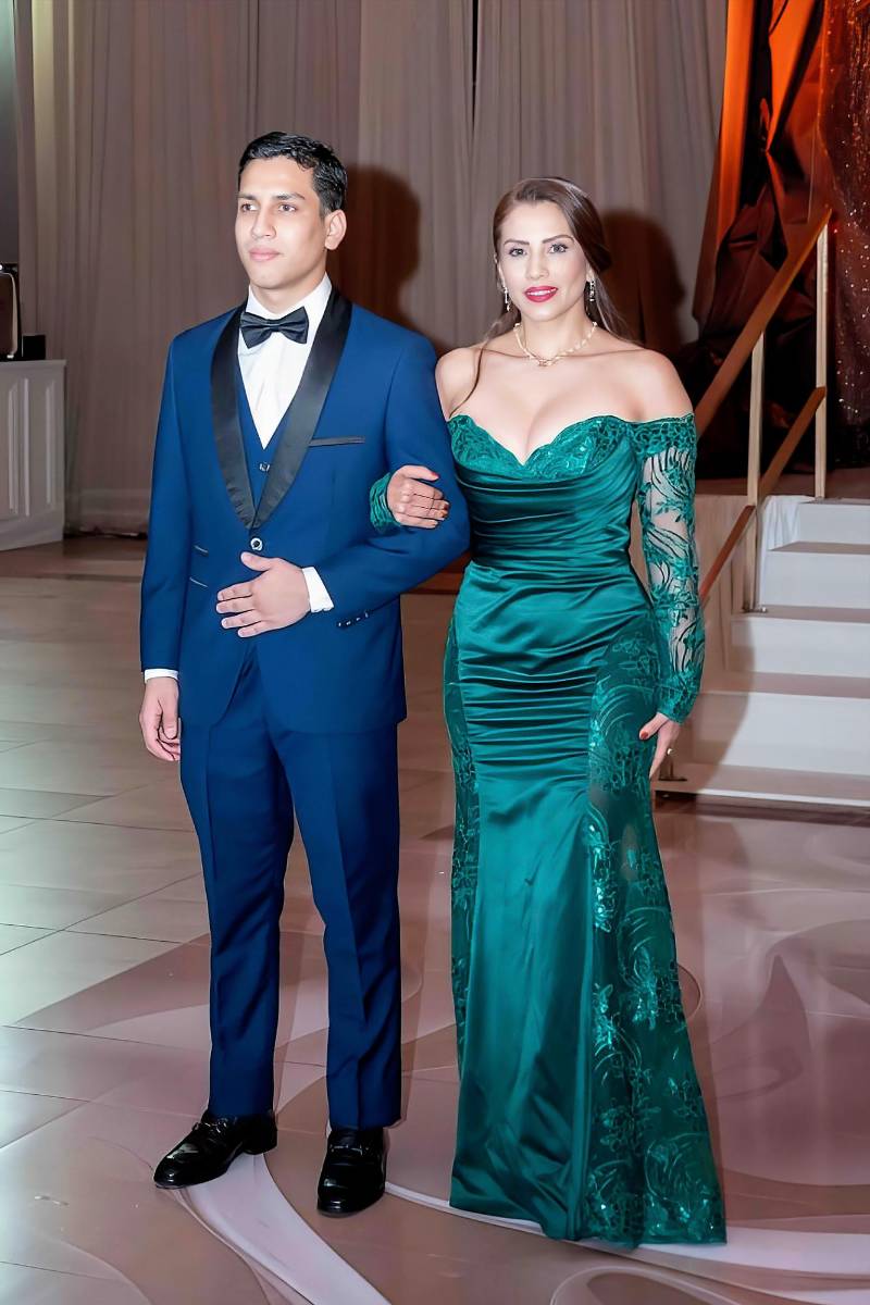 Geovanny Fernando Gaido Díaz con su madre Gabriela Díaz. 