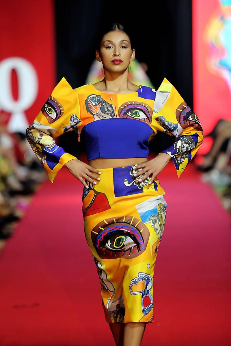 WEARABLE ART. Lleva color y arte a tu armario con la propuesta de Roberto Ramírez, quien toma los lienzos del pintor Ciserón y los imprime en diseños modernos y vanguardistas 