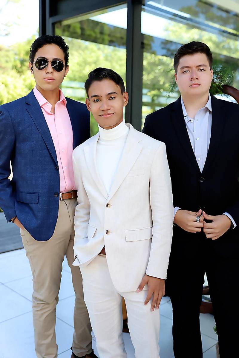 Haziel David, Hector Cruz y Rainiery Flores