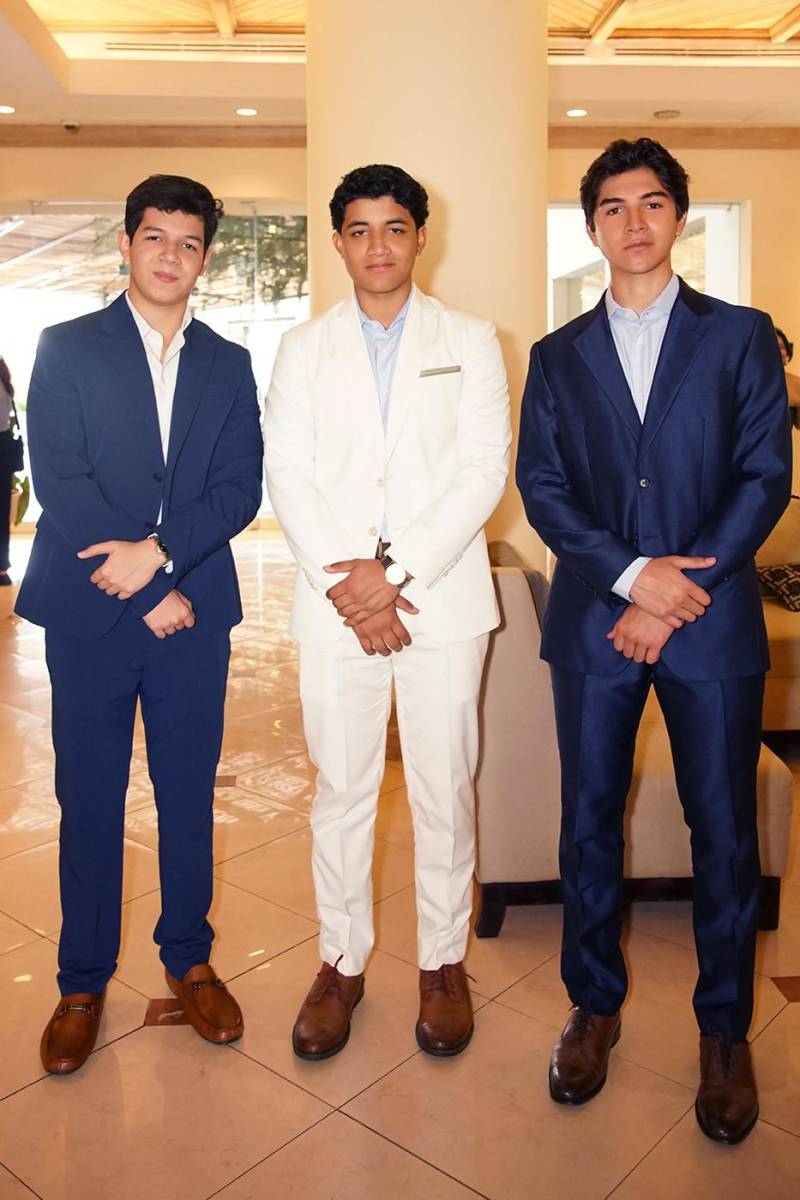 Douglas Muñoz, Pedro Zelaya y Rodrigo Martínez.