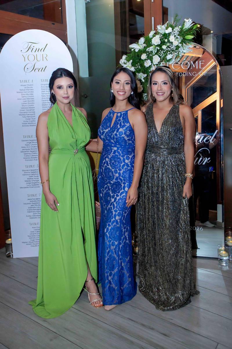 Kelly Cabrera, Ana Chicas y Johana Zúniga.