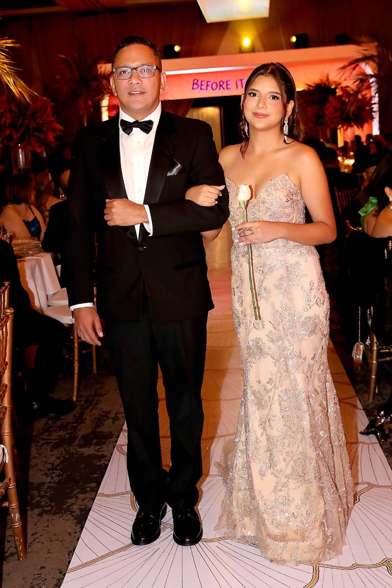 Adriana Herrera y su papá Franklin Herrera.