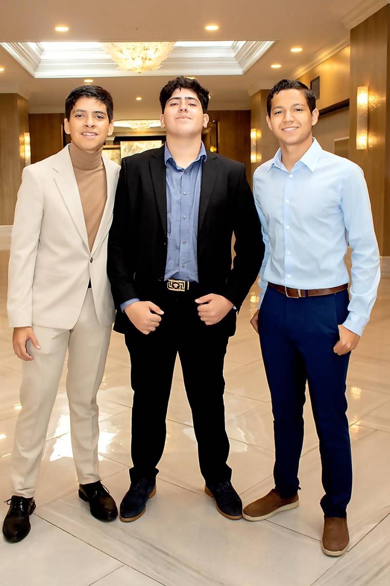 Kenneth Veroy, Luis Morales y Rafael Chinchilla.