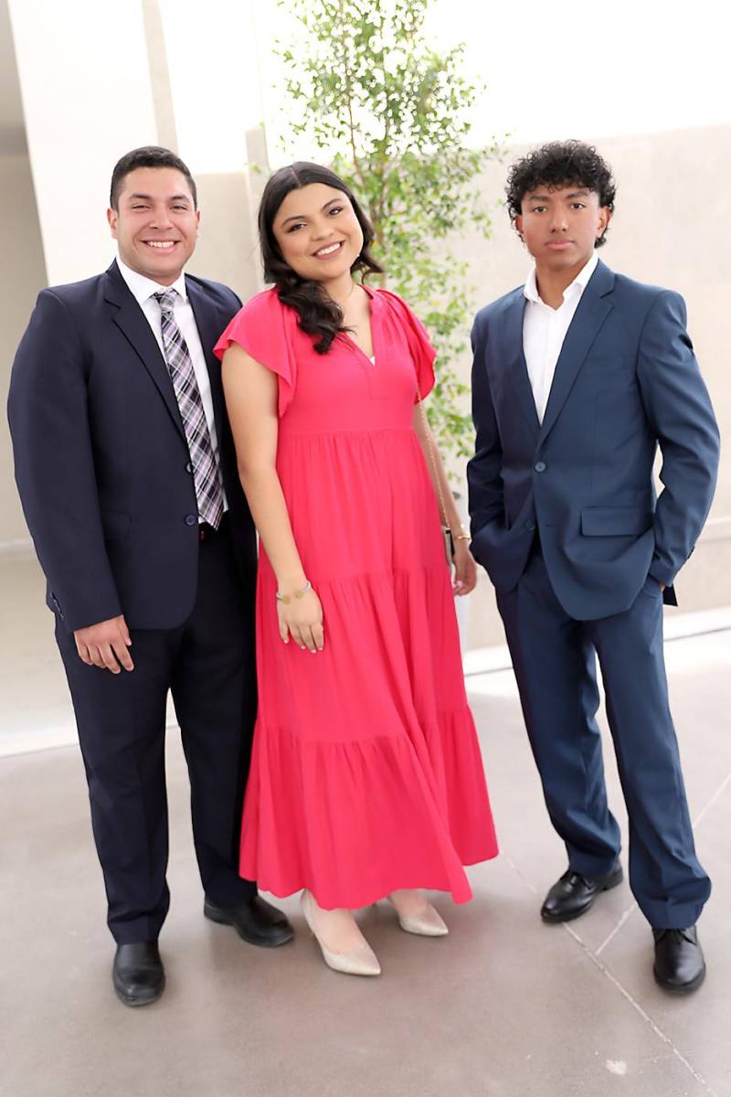 Abraham Lozano, Camila Regalado y Diego Elvir.