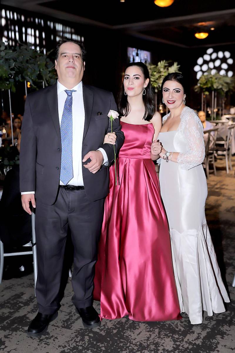 Federico, Ana María Álvarez y Carol Kafati.