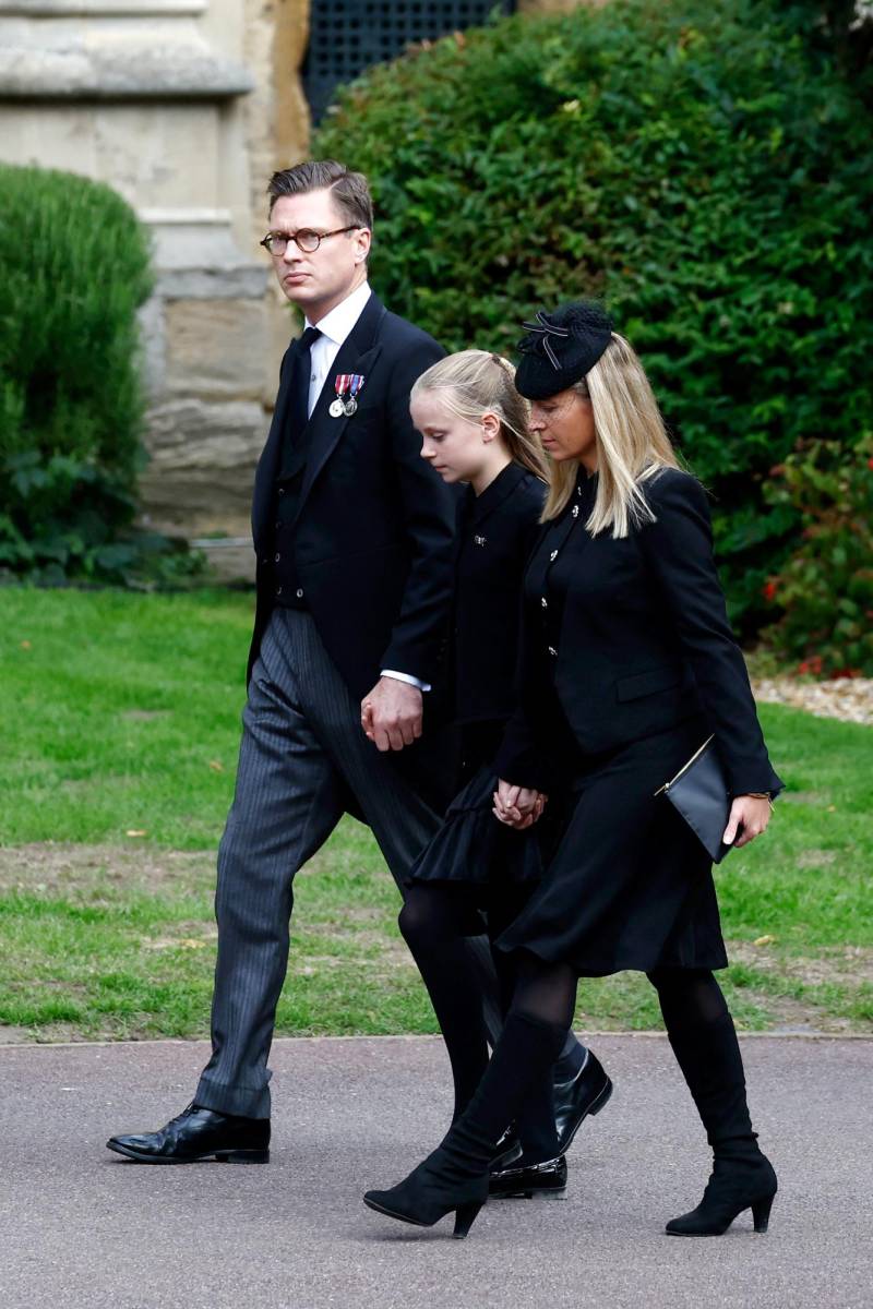 George Gilman, Lyla Beatrix Christabel Gilman y lady Rose Gilman (Photo by Jeff J Mitchell / POOL / AFP)