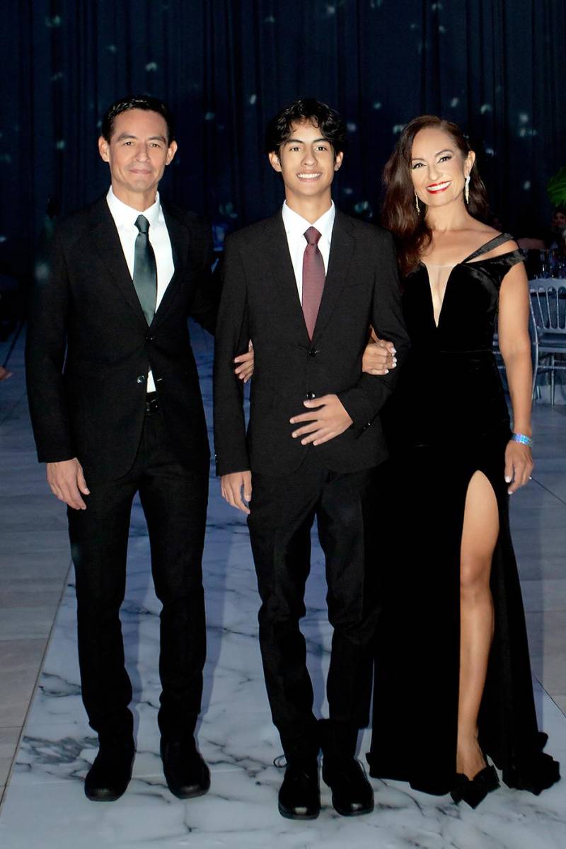 Engels Borjas, Santiago Borjas y Claudia Hurtado